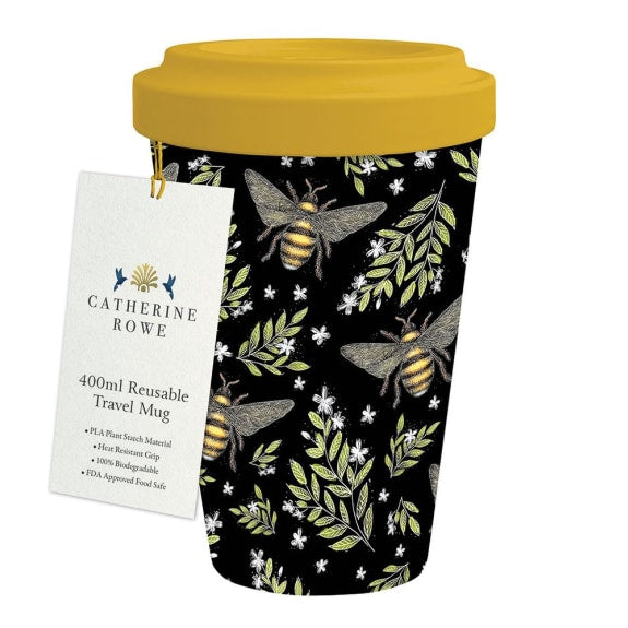 HONEY BEE PATTERN Travel Mug