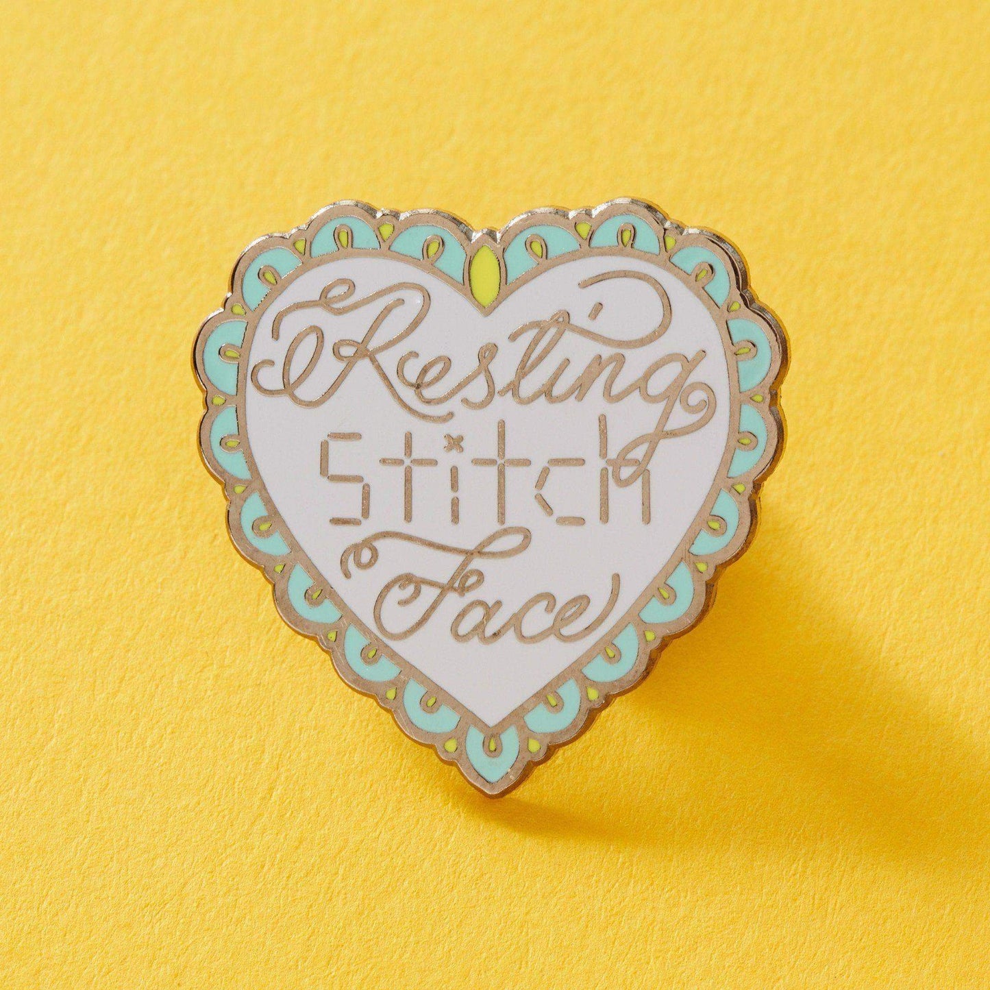 Resting Stitch Face Enamel Pin
