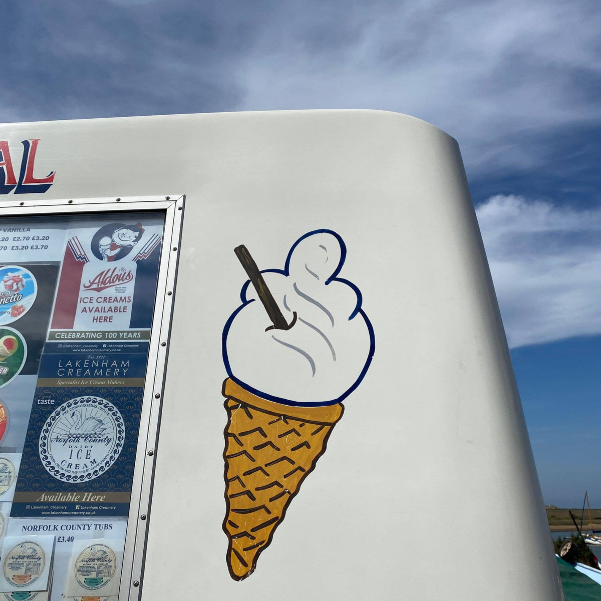 Ice Cream | Embroidered Fabric Bookmark