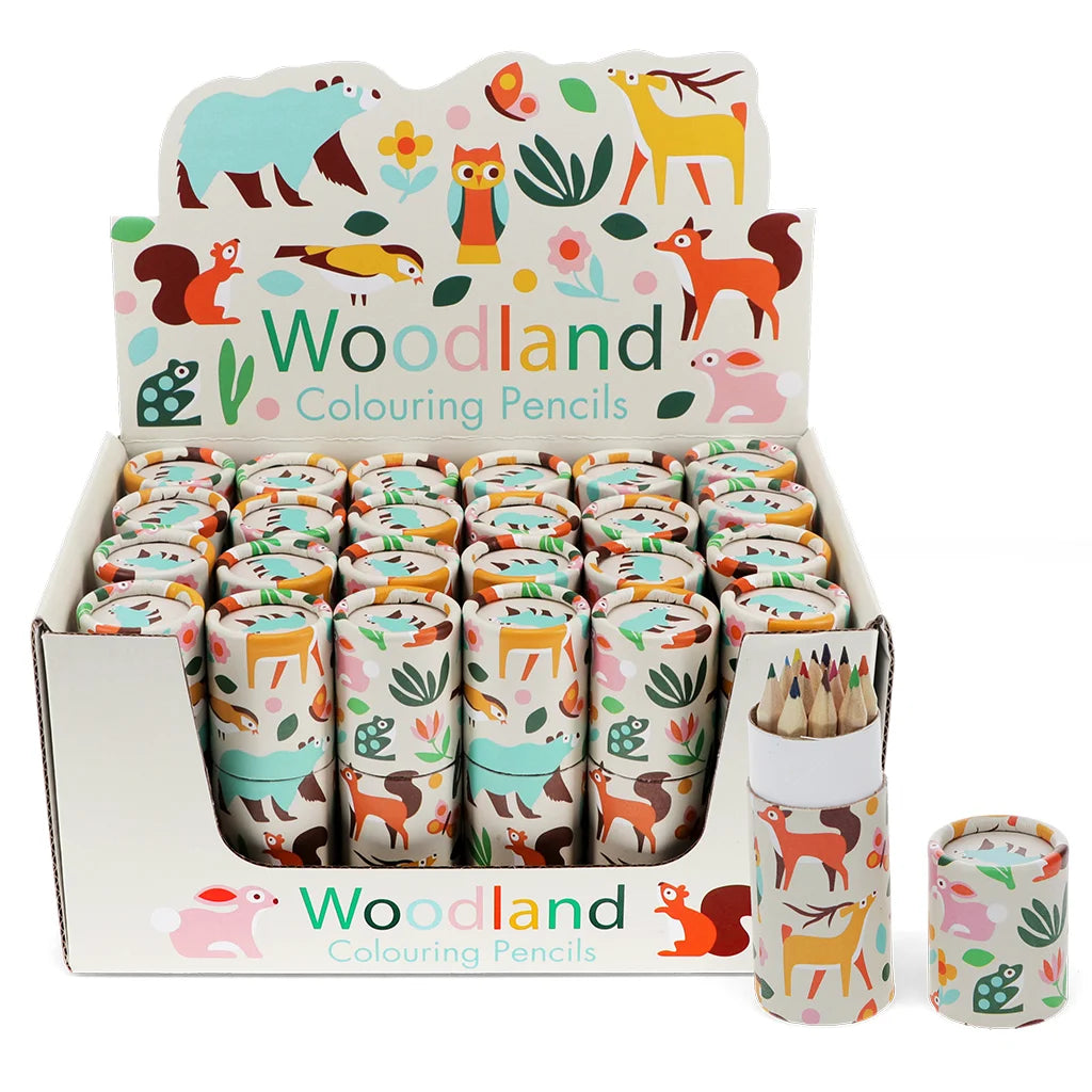 Tube of colouring pencils - Woodland
