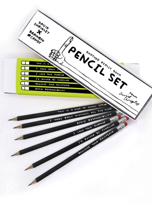 Funny Gift - David Shrigley Pencil Box - 6 Designs (Set 2)