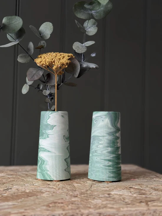 Slim Ridged Stem Vase