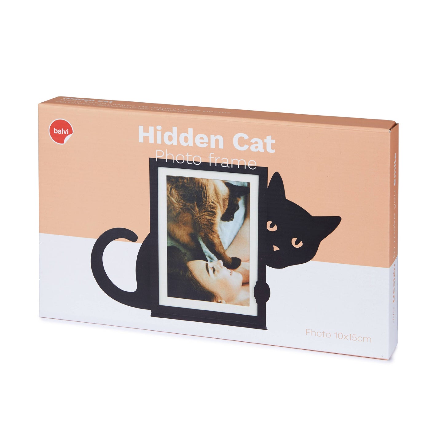 Balvi | Metal Photo Frame | Peeking Cat