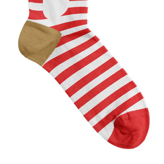 Women's Christmas Striped Santa Socks