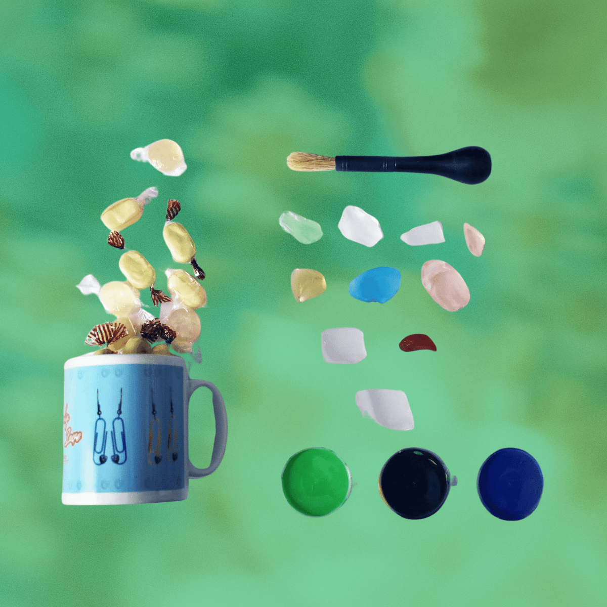 Sea glass Painting Kit with Instructions