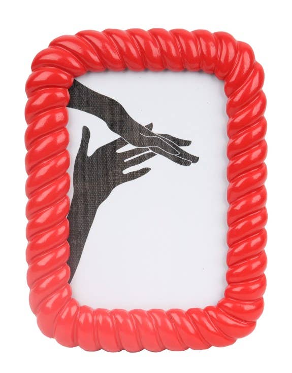 Red Twist-Layered 4x6" Photo Frame