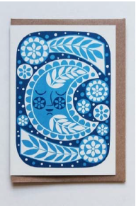 Blue Moon Card by Karoline Rerrie