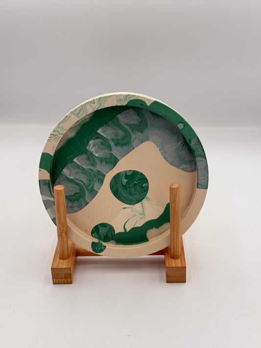 Small Circle Jewellery / Trinket Tray - Zero Waste- Bits of Colour
