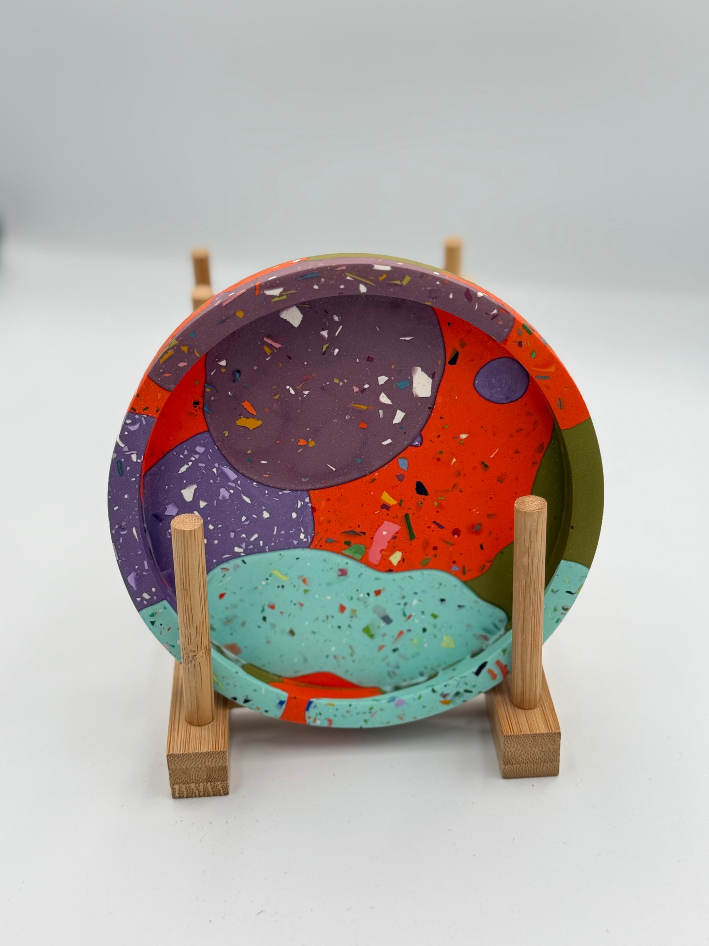 Medium Circle Jewellery / Trinket Tray - Zero Waste- Bits of Colour