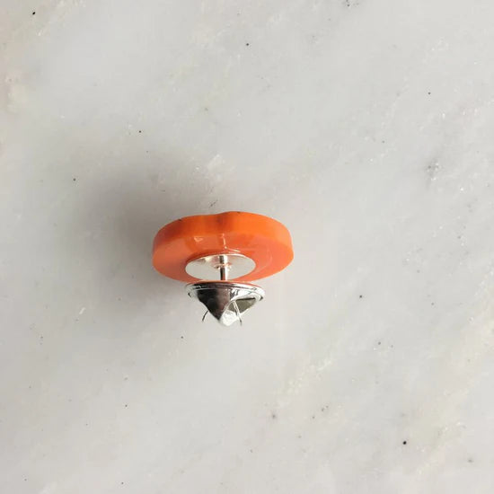 St Clements oranges pin badge