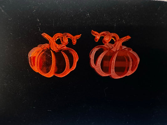 Pumpkin Acrylic Cufflinks