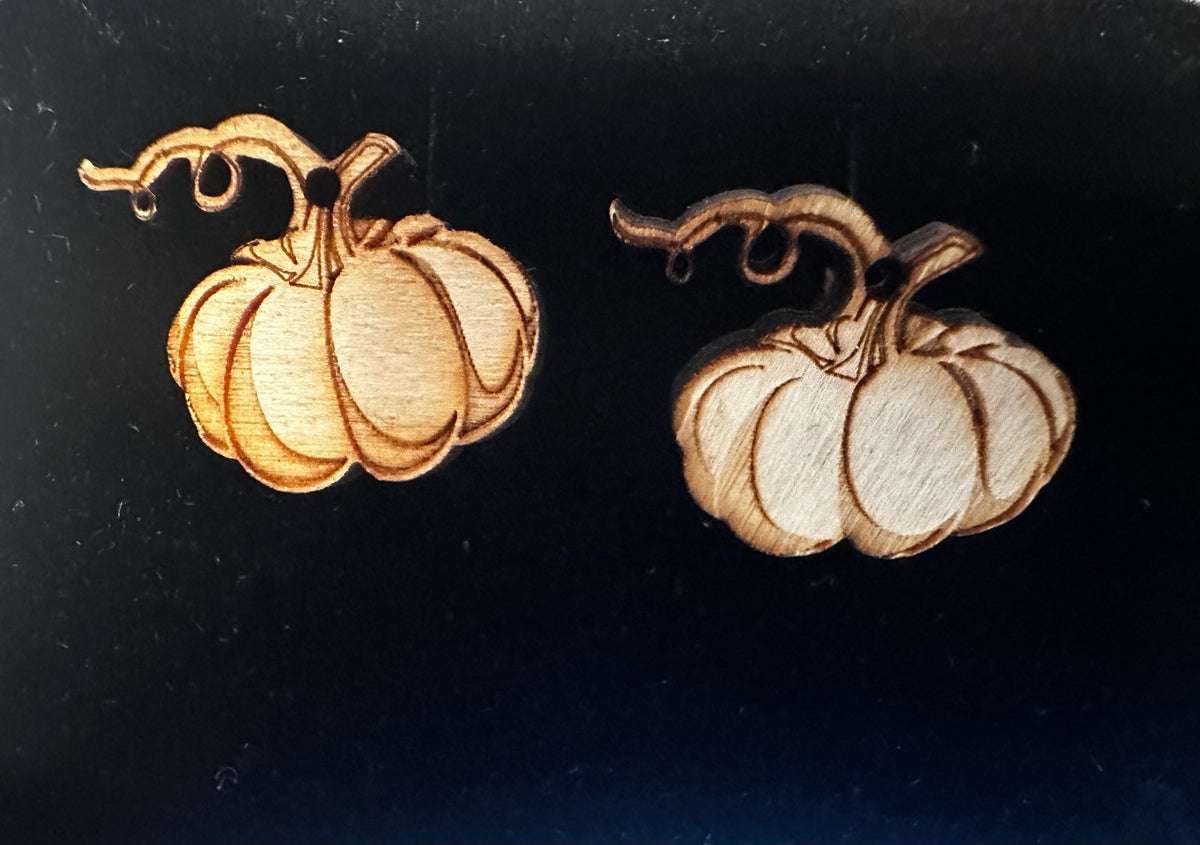 Pumpkin Wooden Cufflinks
