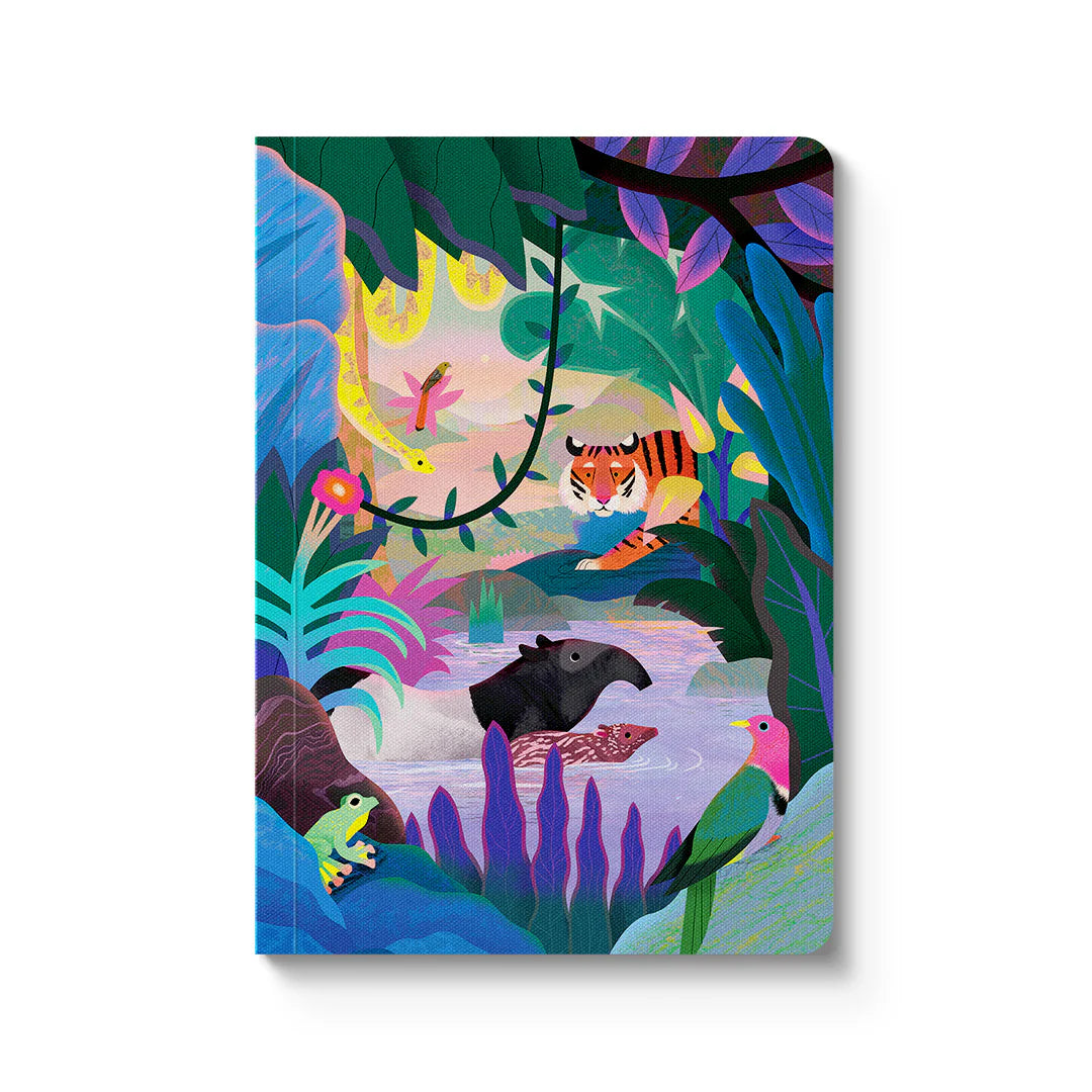 Animals of the Sumatran Jungle Paperback Notebook (A6)