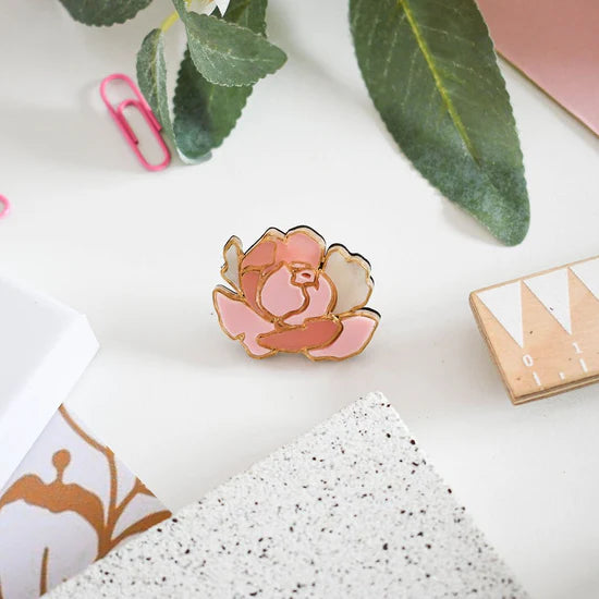 Peony Pin Brooch