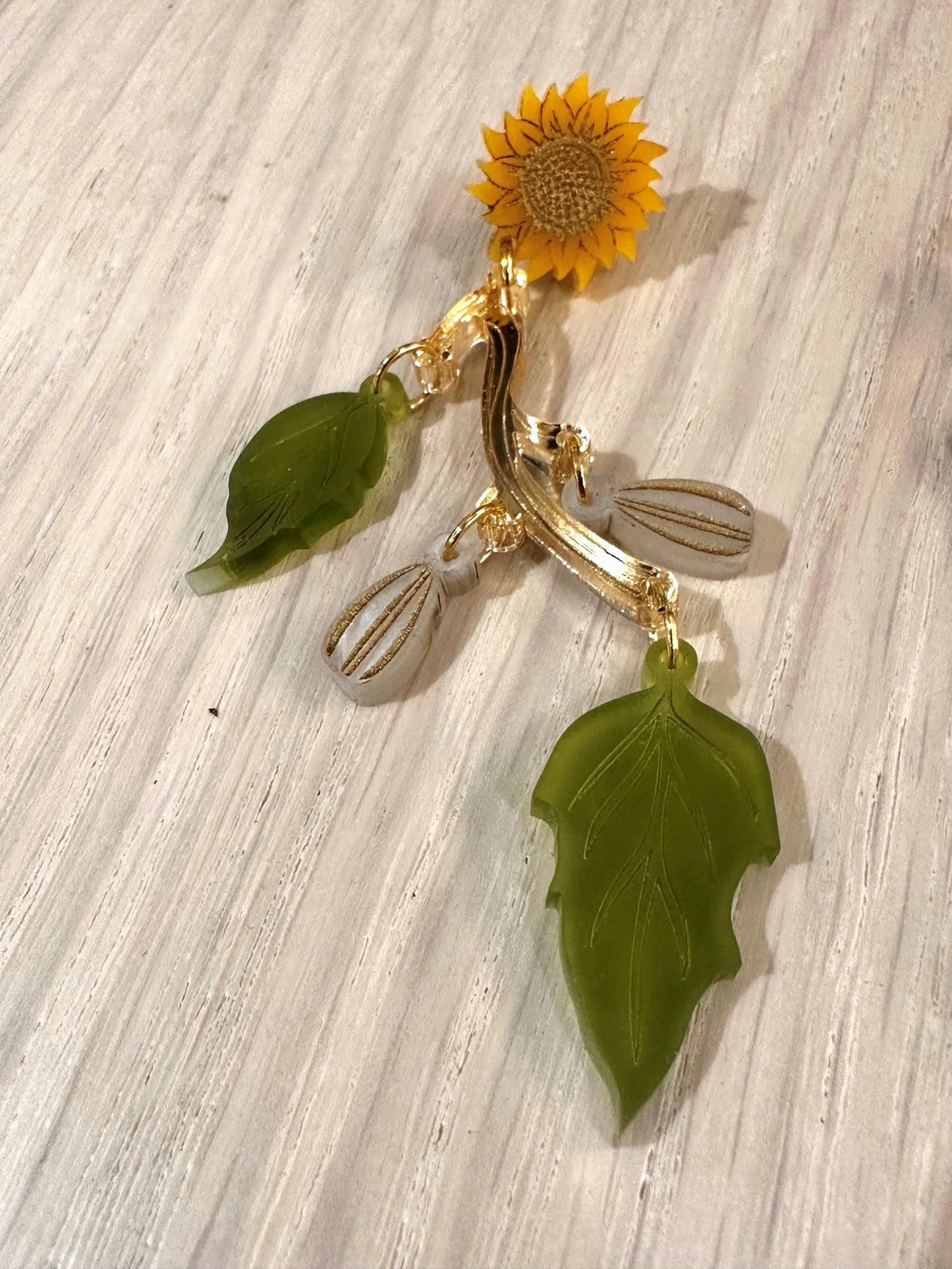 Small Sunflower Earrings