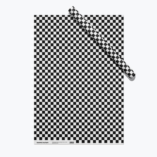 Checkered Gift Wrap – Black & White