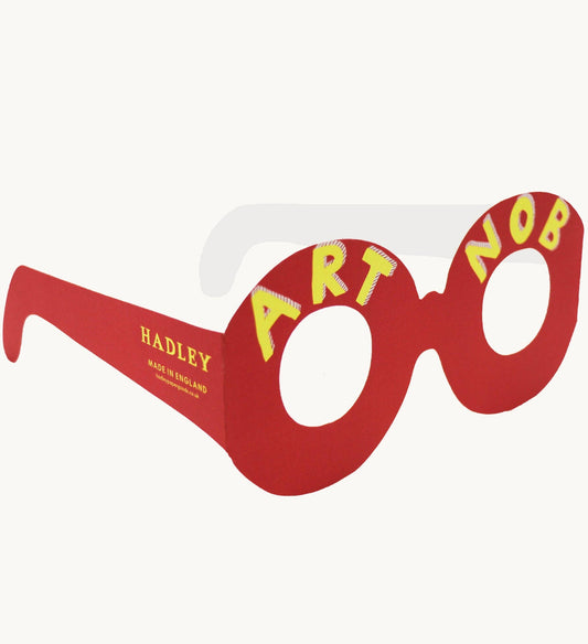 Art Nob Glasses Card Red