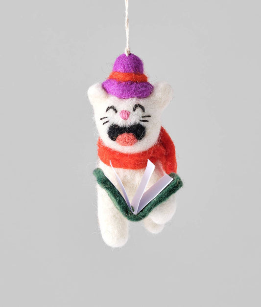 Dickens, Cat Hanging Felt Ornament