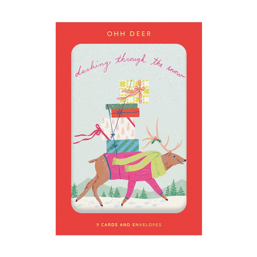 Christmas Critters Pack of 9 Greeting Cards (11566)