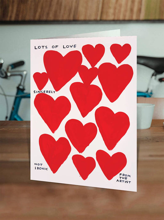 David Shrigley Funny Valentine's Card - Lots Of Love