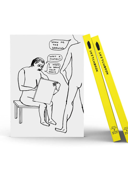 Funny Gift - Show Me Drawing Sketchbook by David Shrigley