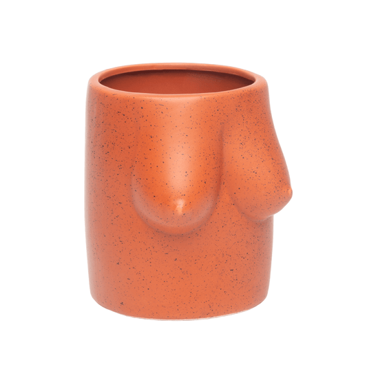 Helio Ferretti Body Shapes Boobs Flower Vase Terracotta