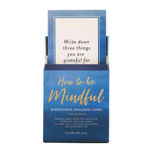 How To Be Mindful: Mindfulness Challenge Cards - Set Of 60