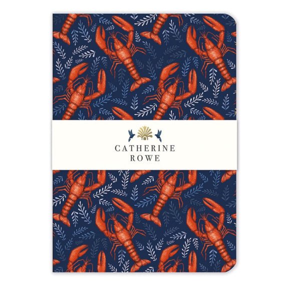 Lobster Pattern A5 Notebook- Catherine Rowe