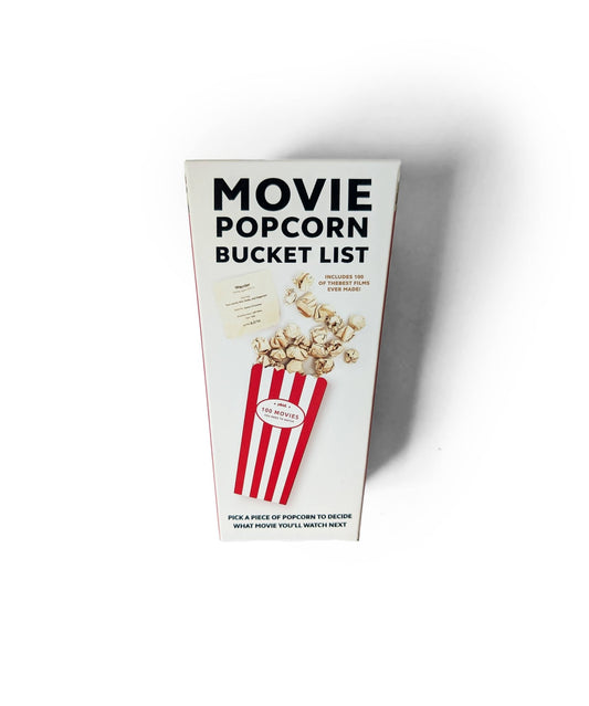 Movie Popcorn Bucket List | Gift for Movie Lovers