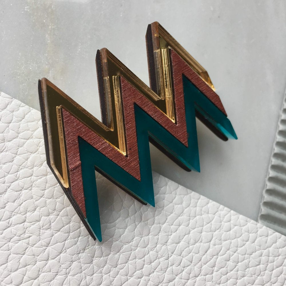 Deco Brooch - Pink