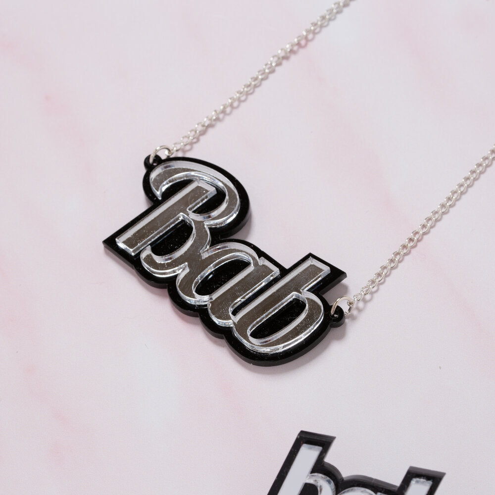 BAB Necklace - Black and Silver