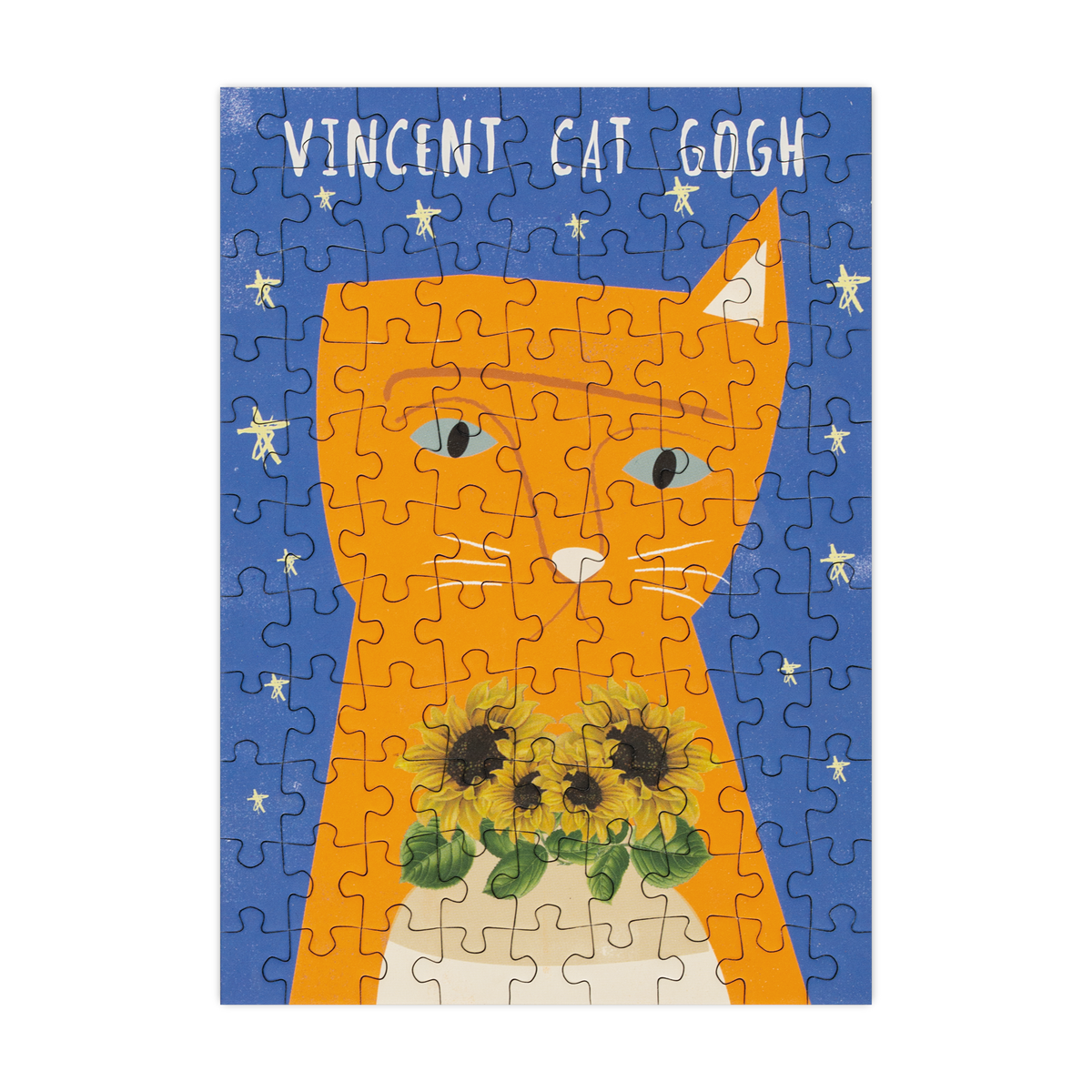 Vincent Cat Gogh - 99 Piece Mini Jigsaw Puzzle