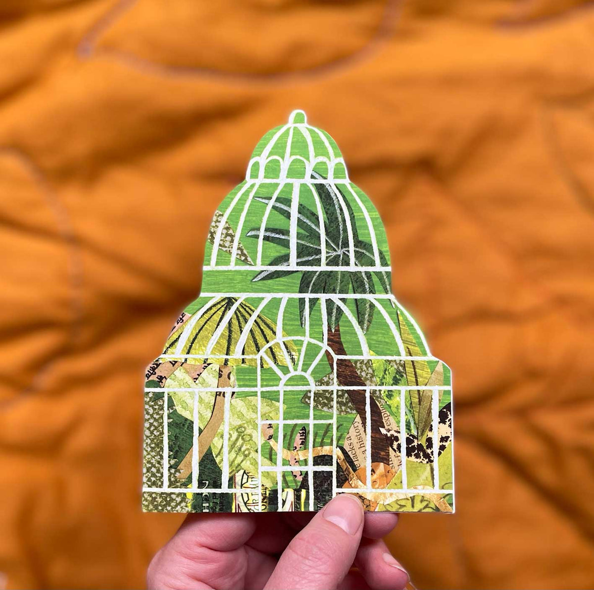 Palm House Shaped Greeting Card