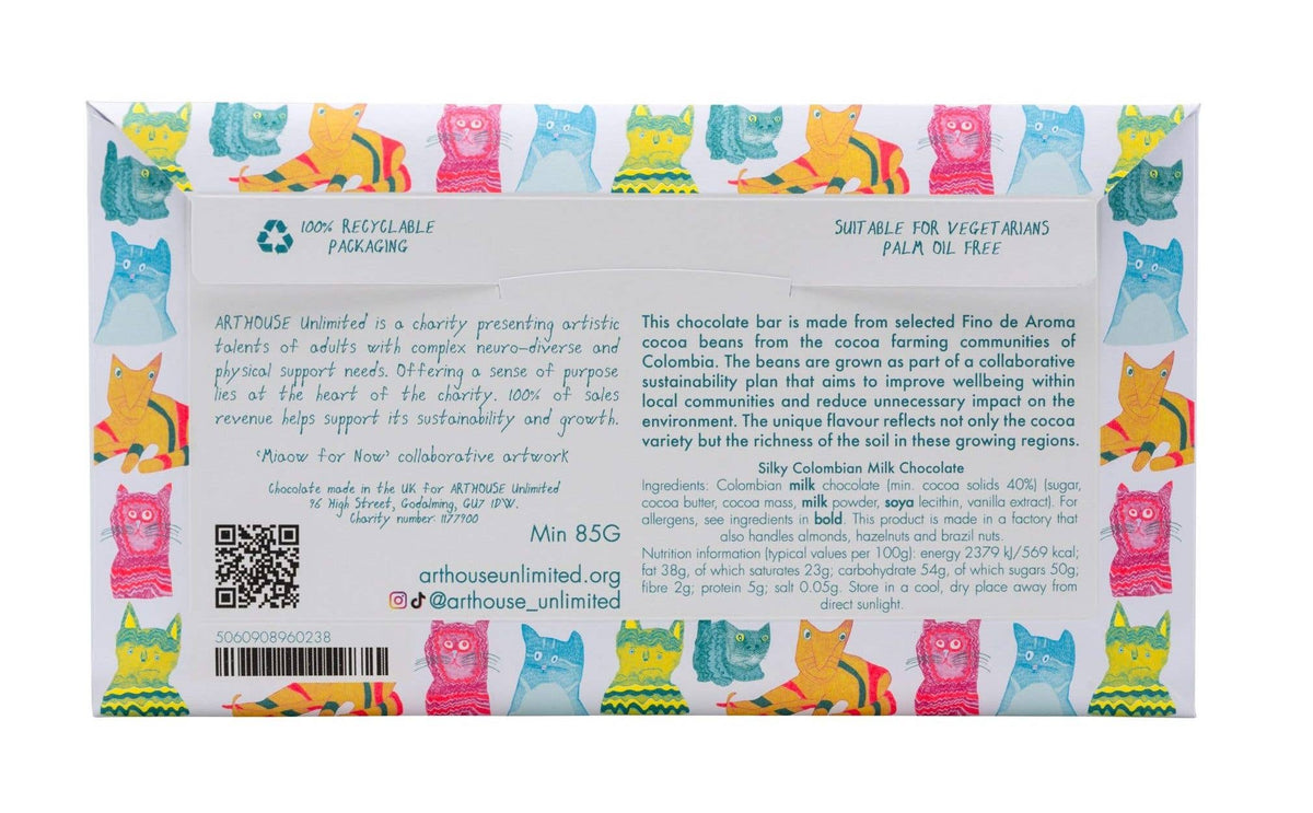 Miaow for Now, Silky Milk Chocolate Bar