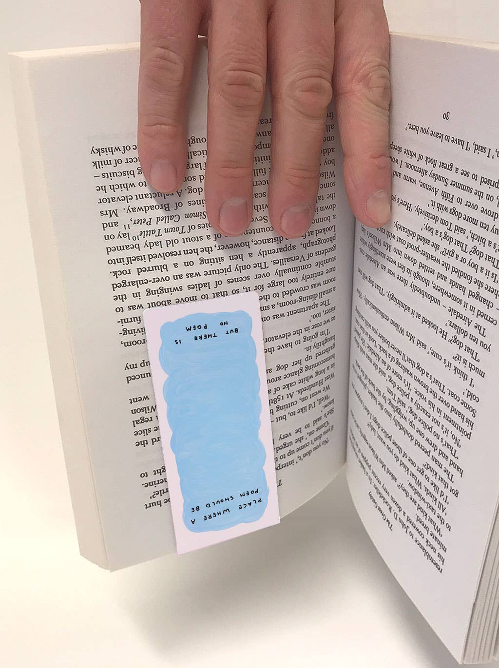 Funny Gift - The Moon Bookmark by David Shrigley