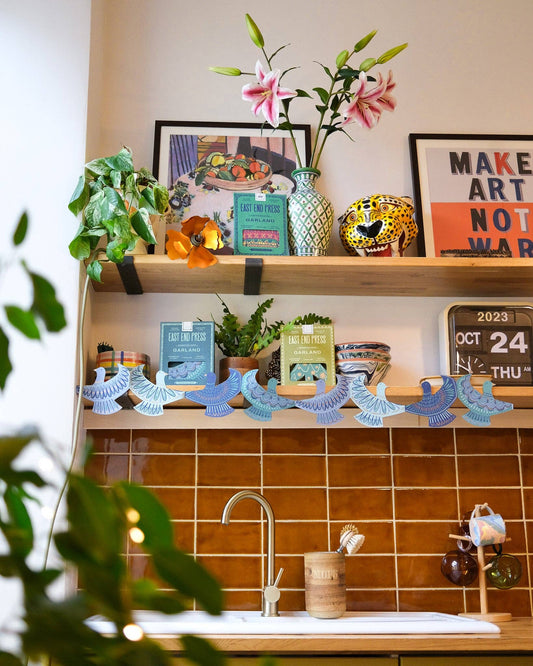 Peace Doves Concertina Garland
