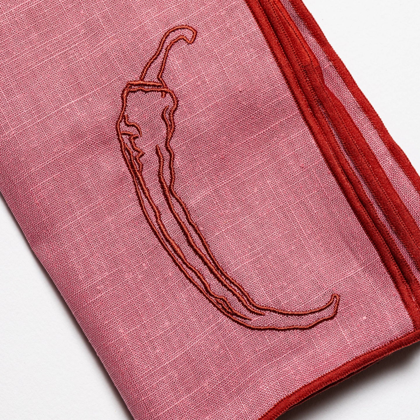 NEW! Linen Blend Napkins - Chilli (set of 2)