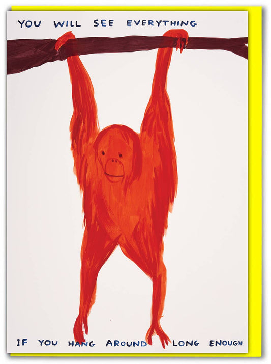 Funny Greetings Card By David Shrigley - You See Everything