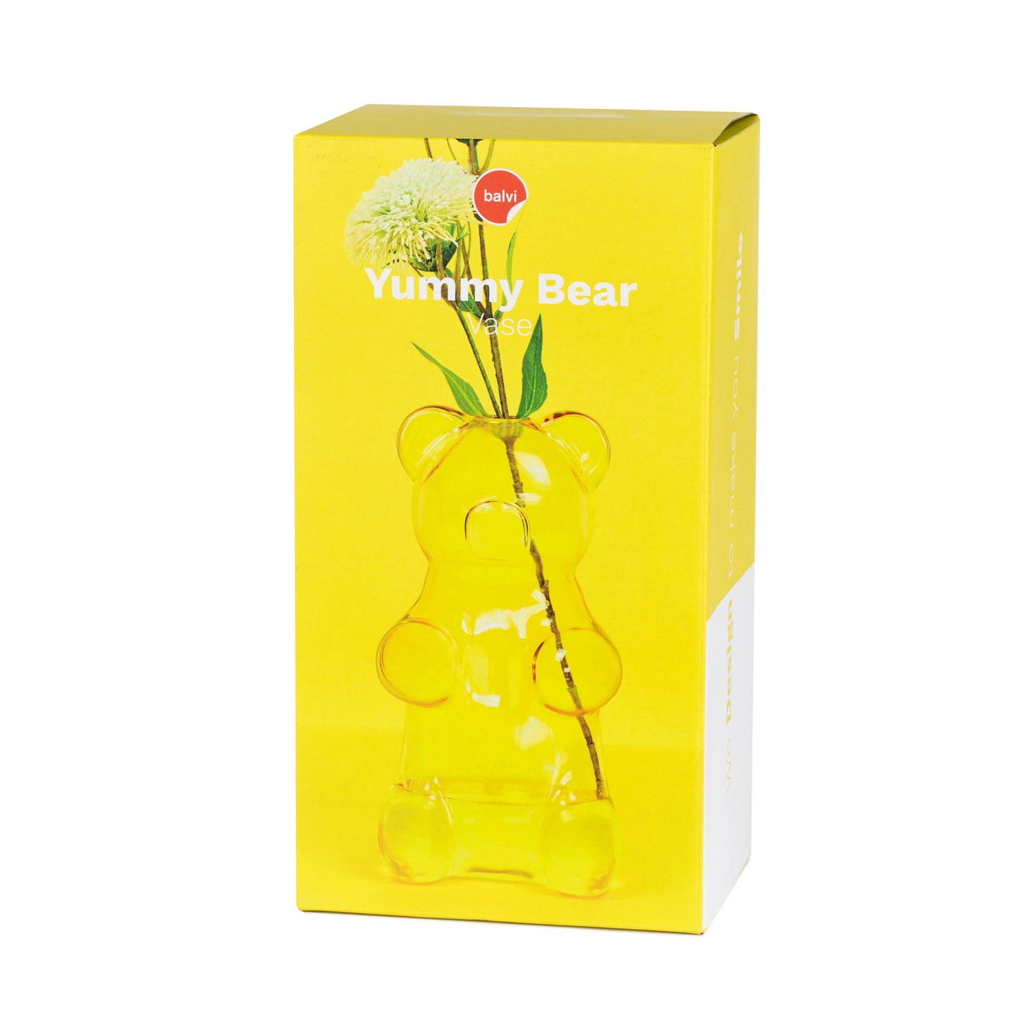 Balvi Yummy Bear Glass Vase Yellow Vase