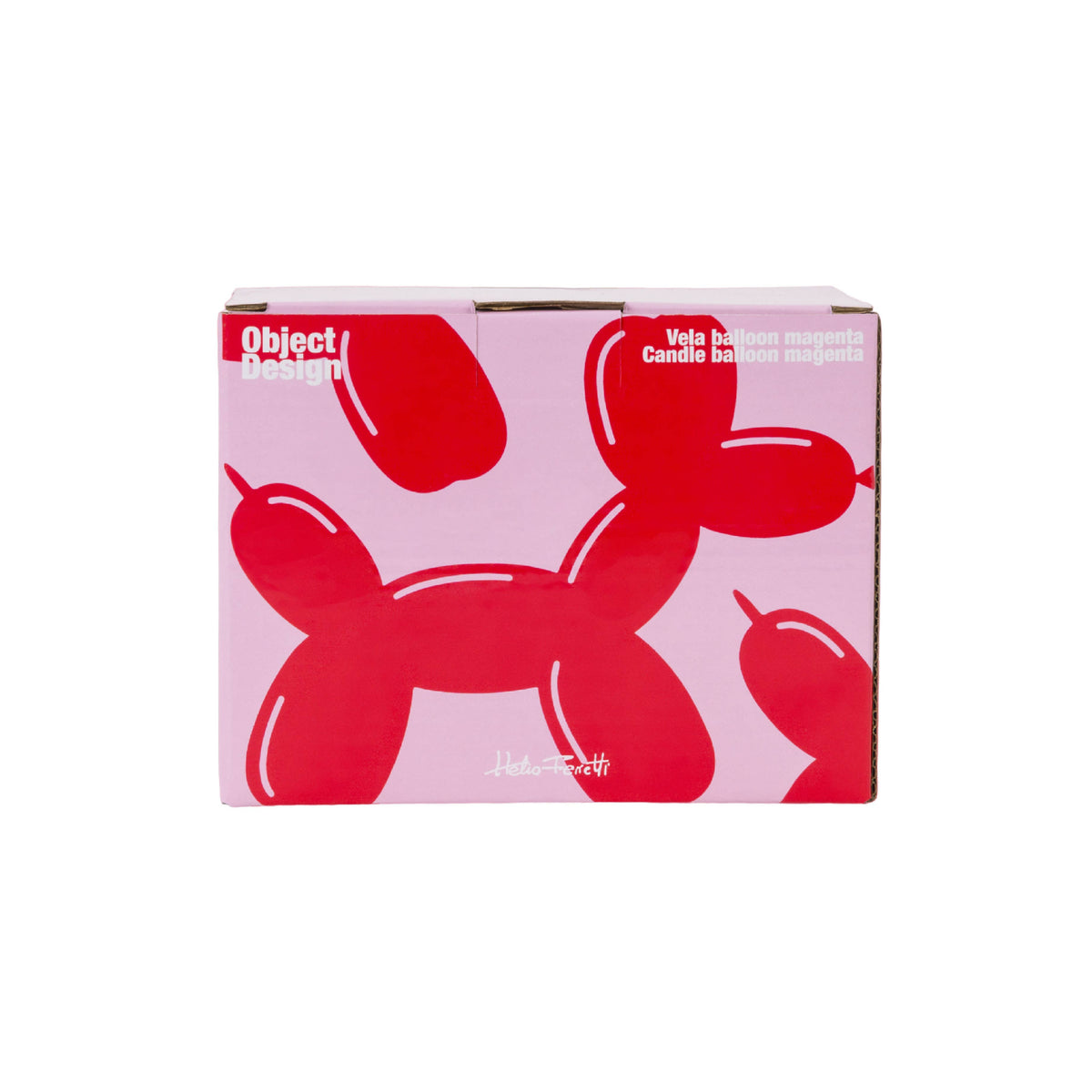Helio Ferretti Balloon Dog Candle - Fuchsia Pink