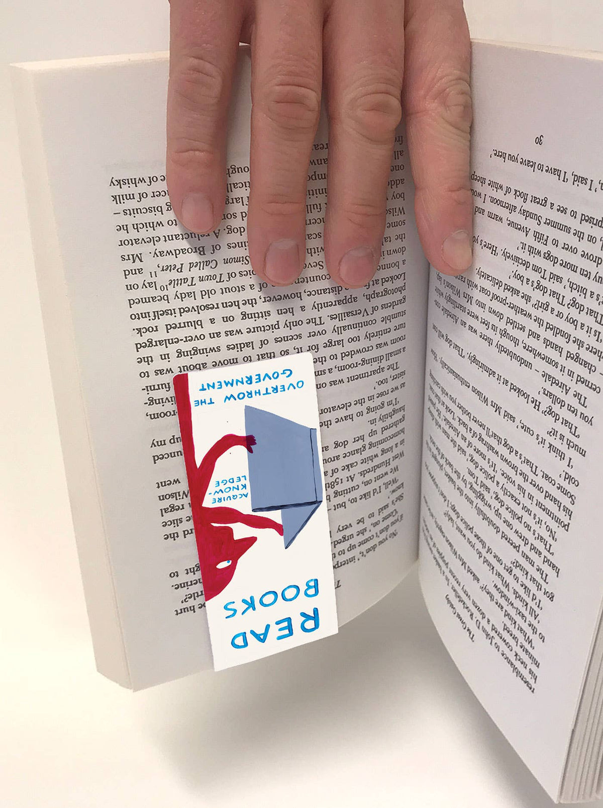 Funny Gift - David Shrigley Magnetic Bookmark - Read Books