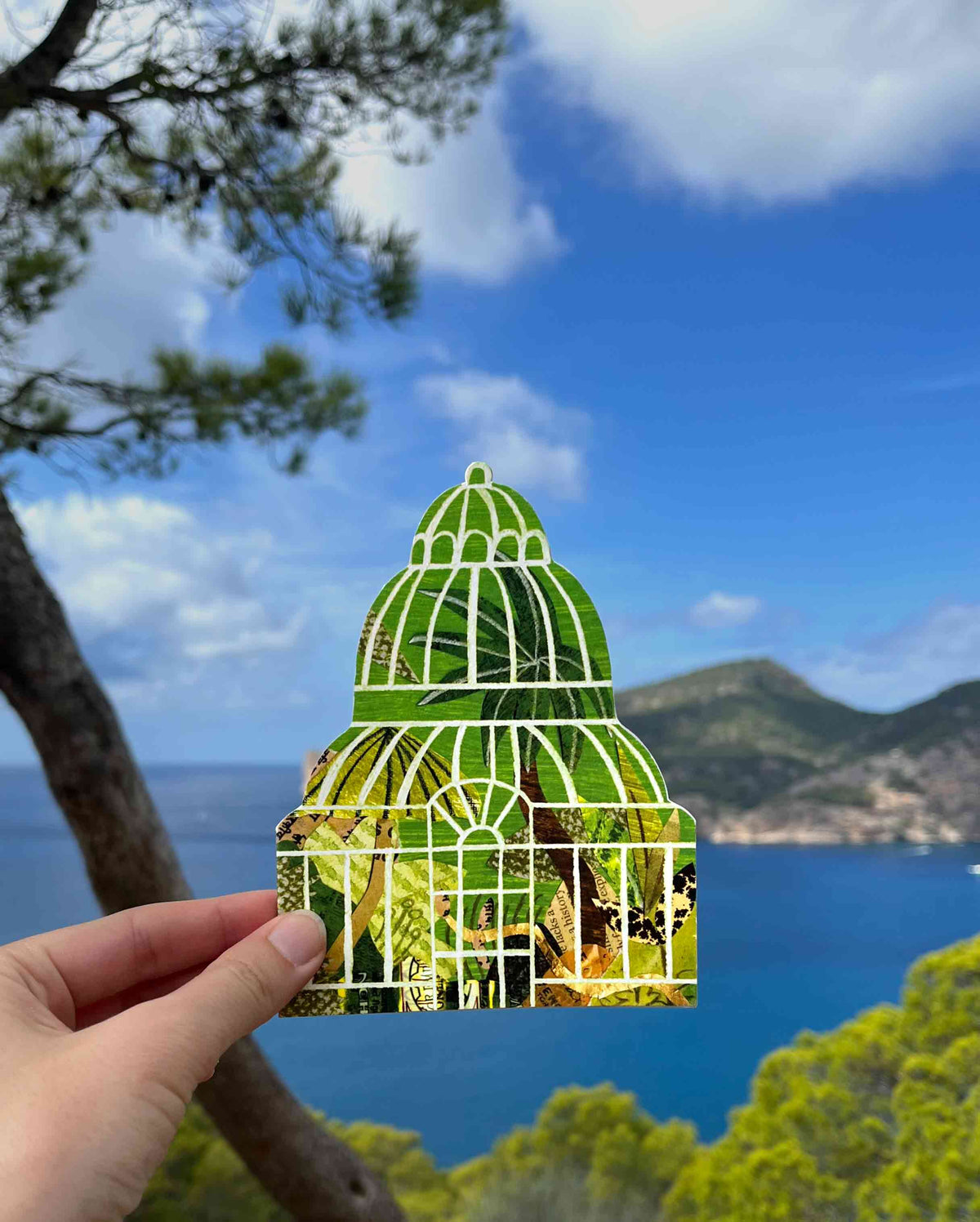 Palm House Shaped Greeting Card