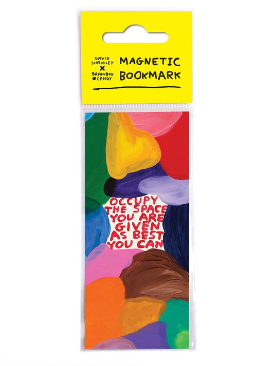 Funny Gift - Occupy The Space Bookmark by David Shrigley