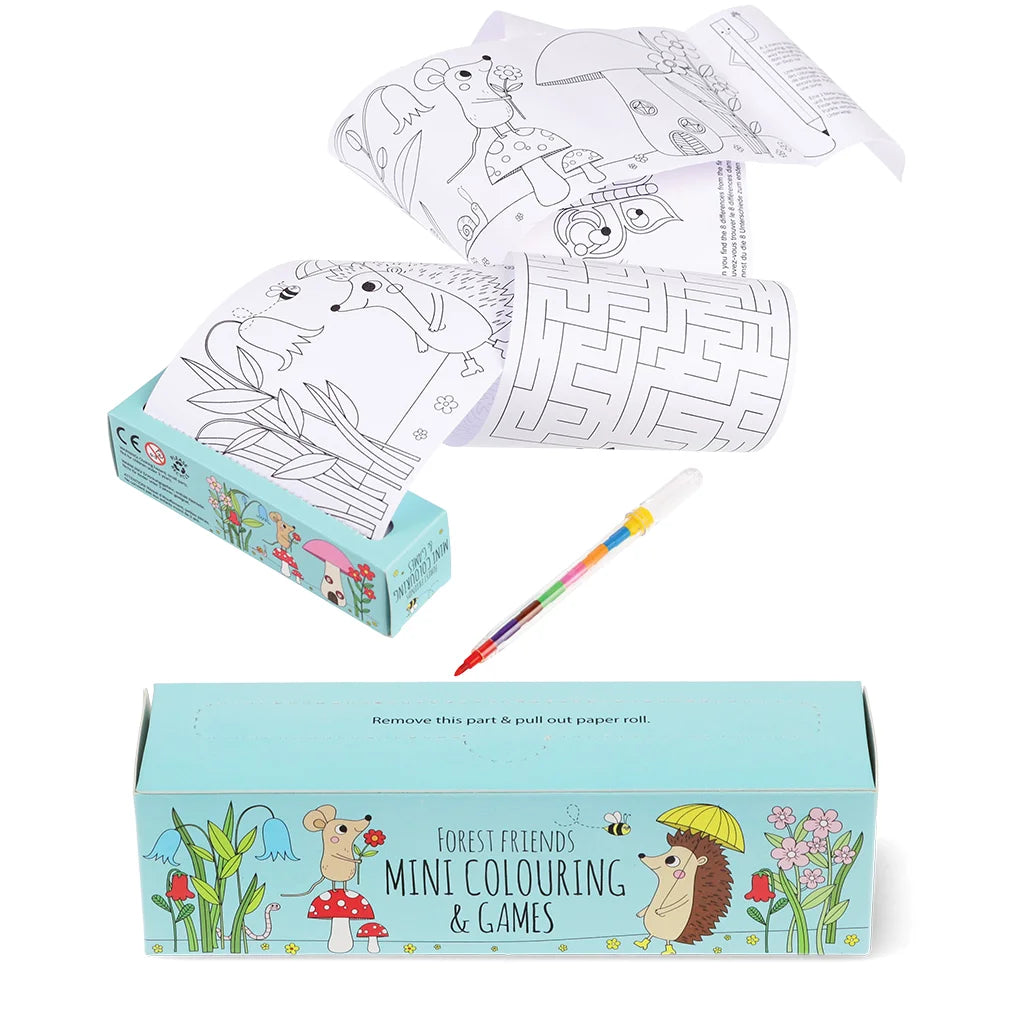 Mini colouring and games - Forest Friends