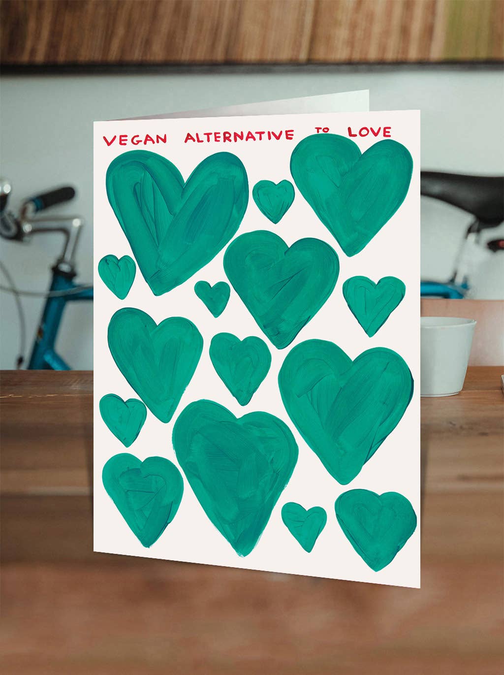 David Shrigley Funny Valentine's Card - Vegan Love