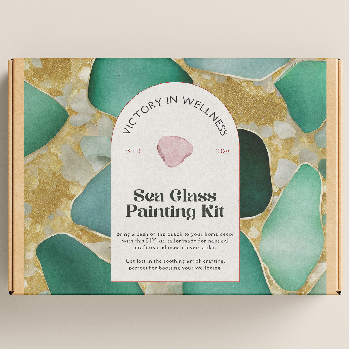 Sea glass Painting Kit with Instructions