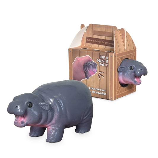 Squishmy Hippo | Cute Stress Relief Toy | Secret Santa Gift