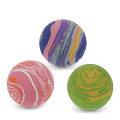 Super-swirly bouncy balls