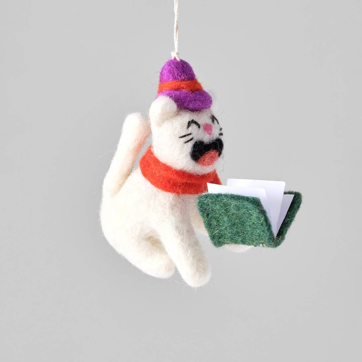 Dickens, Cat Hanging Felt Ornament