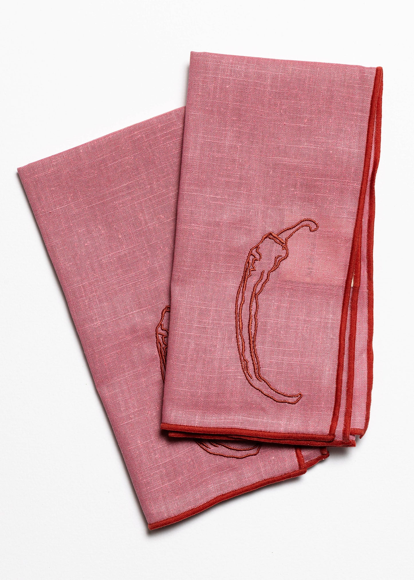 NEW! Linen Blend Napkins - Chilli (set of 2)